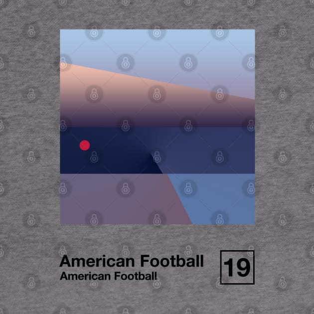 American Football 3 / Minimalist Graphic Poster Design by saudade